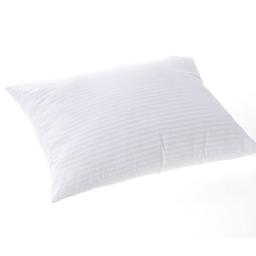 Comforel® Cluster Fiber Pillow, Down Alternative Fill, Standard 20x26, 22 oz, White Stripe